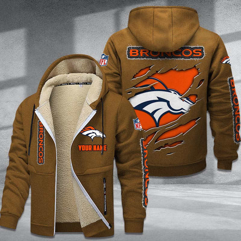 Denver Broncos DMTZ0363 Premium Sherpa-Lined Winter Hoodie – Personalized Edition