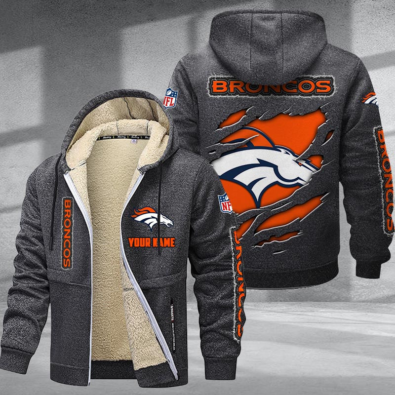 Denver Broncos DMTZ0363 Premium Sherpa-Lined Winter Hoodie – Personalized Edition