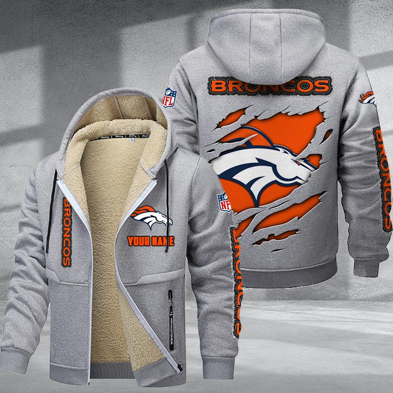 Denver Broncos DMTZ0363 Premium Sherpa-Lined Winter Hoodie – Personalized Edition