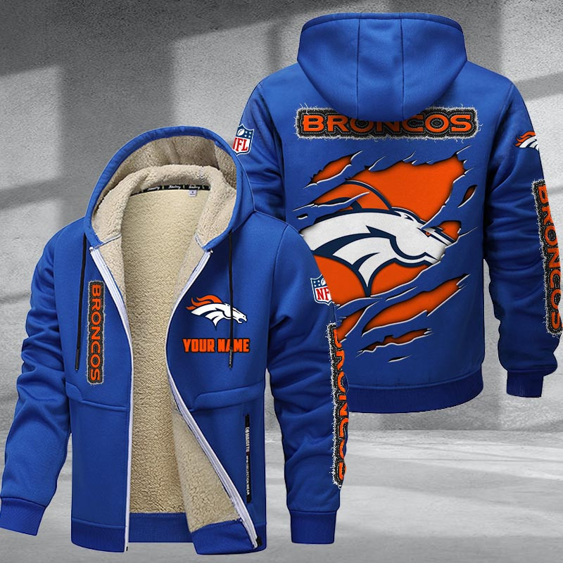 Denver Broncos DMTZ0363 Premium Sherpa-Lined Winter Hoodie – Personalized Edition