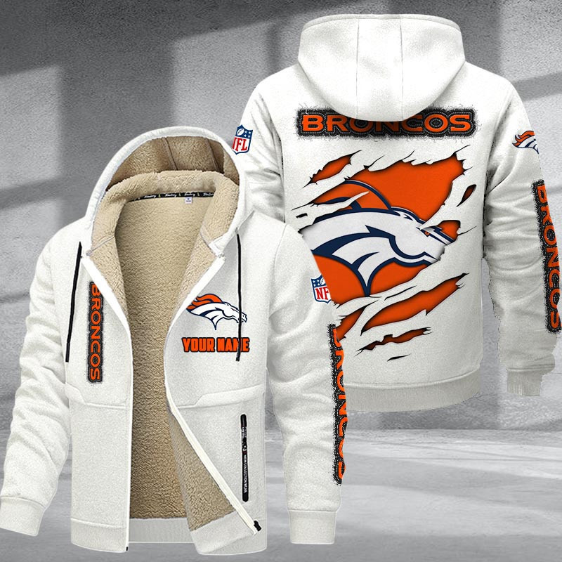 Denver Broncos DMTZ0363 Premium Sherpa-Lined Winter Hoodie – Personalized Edition