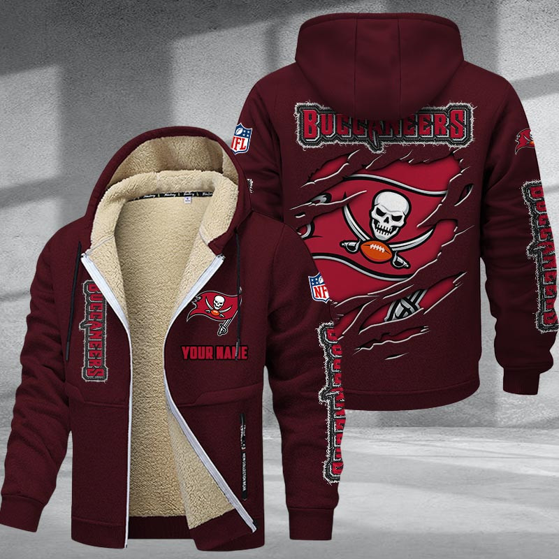 Tampa Bay Buccaneers DMTZ0383 Premium Sherpa-Lined Winter Hoodie – Personalized Edition