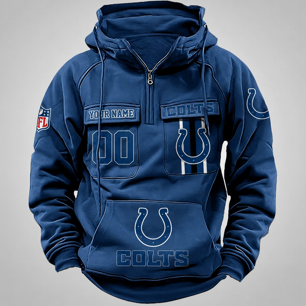 Indianapolis Colts Vintage Men Hoodie DV2 AZVMHD425