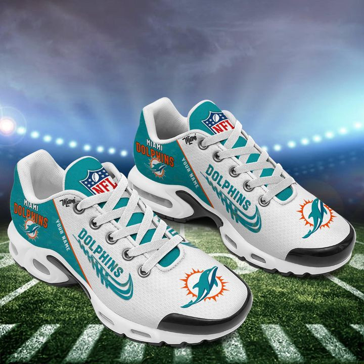 Miami Dolphins Personalized Plus Sneakers 0813 BGTN185