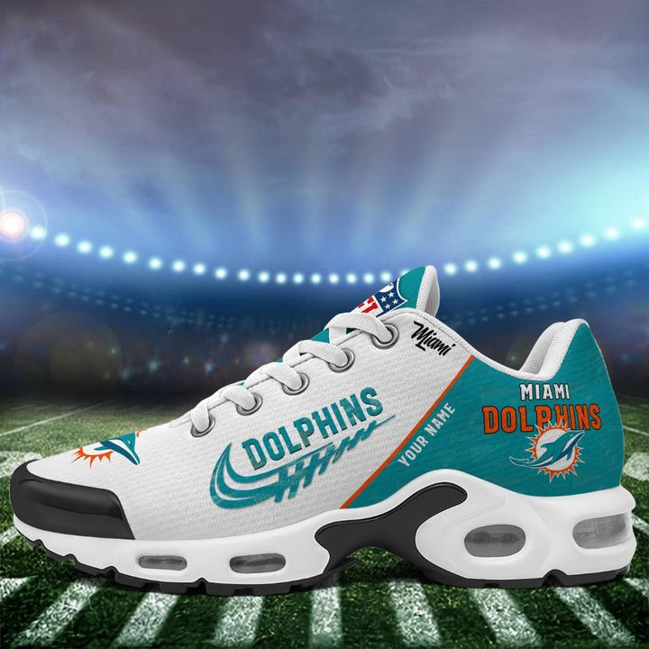 Miami Dolphins Personalized Plus Sneakers 0813 BGTN185