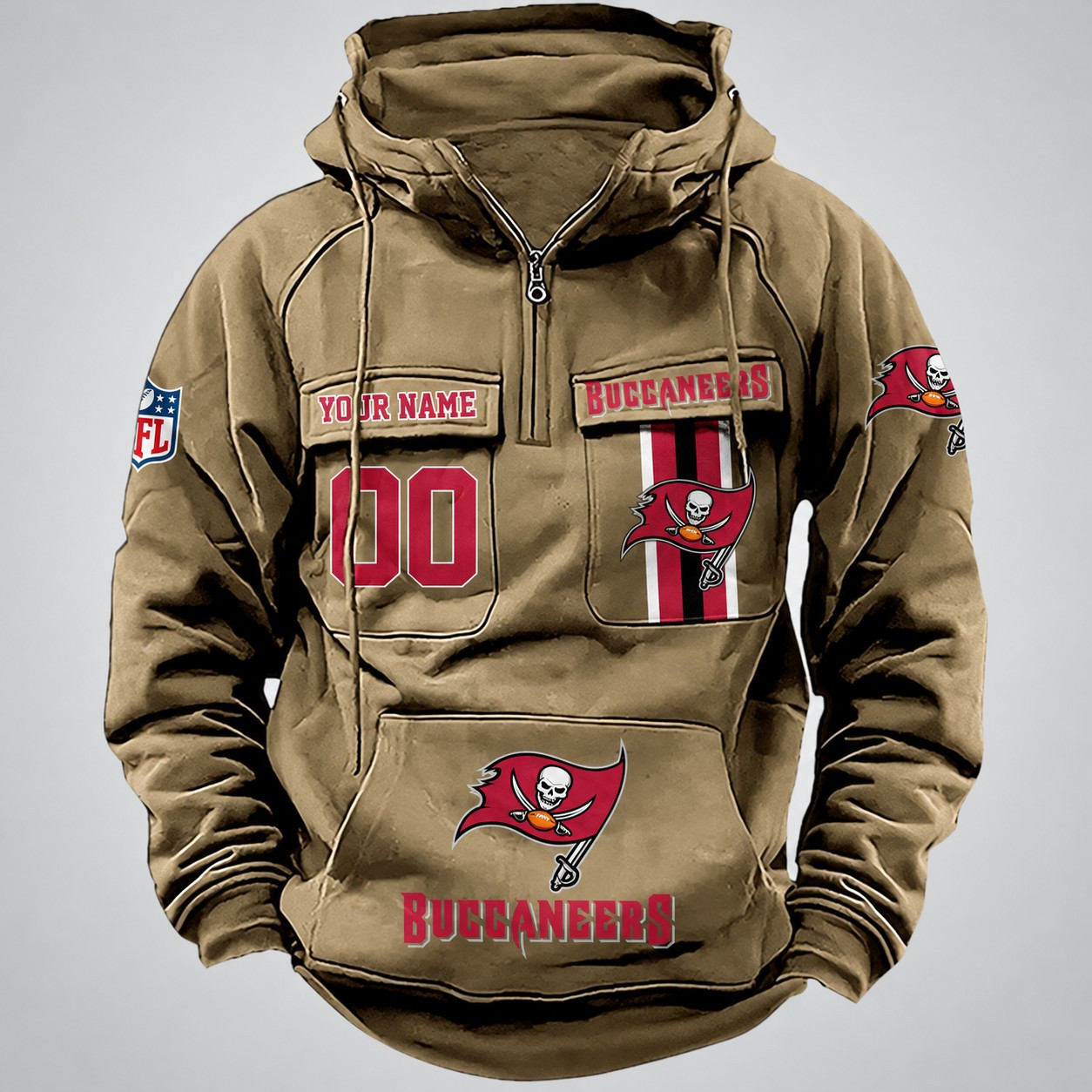 Tampa Bay Buccaneers Vintage Men Hoodie DV2 AZVMHD441