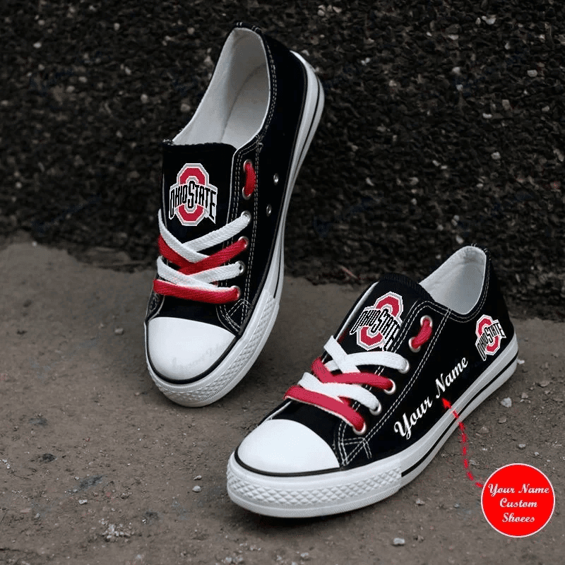 OHIO STATE BUCKEYES PERSONALIZED NEW LOW TOP 019