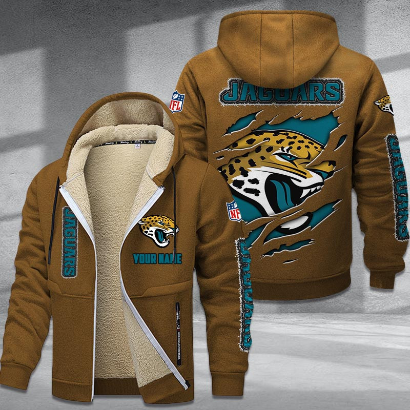 Jacksonville Jaguars DMTZ0368 Premium Sherpa-Lined Winter Hoodie – Personalized Edition