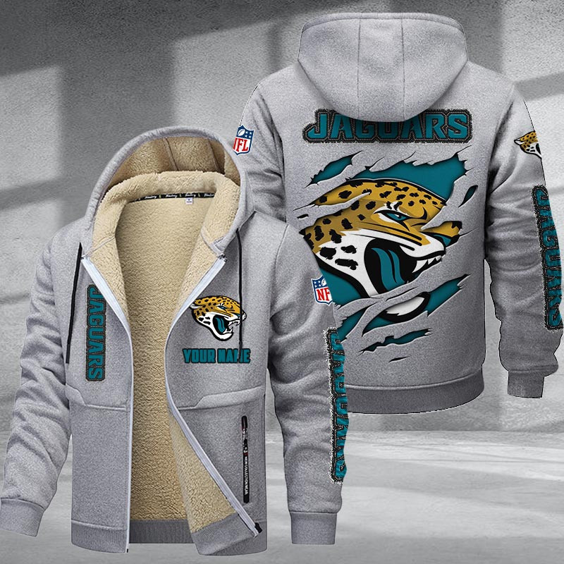 Jacksonville Jaguars DMTZ0368 Premium Sherpa-Lined Winter Hoodie – Personalized Edition
