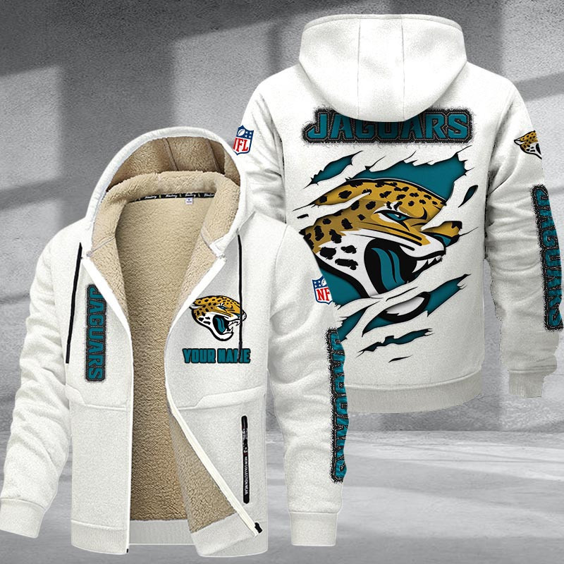 Jacksonville Jaguars DMTZ0368 Premium Sherpa-Lined Winter Hoodie – Personalized Edition