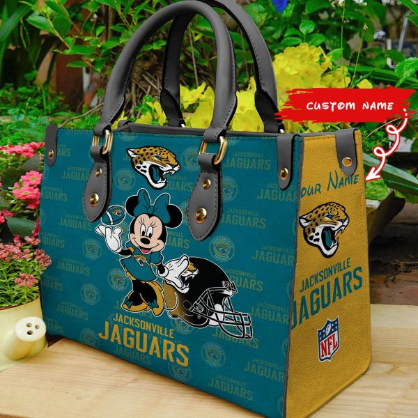 Jacksonville Jaguars Personalized Leather Hand Bag BB392