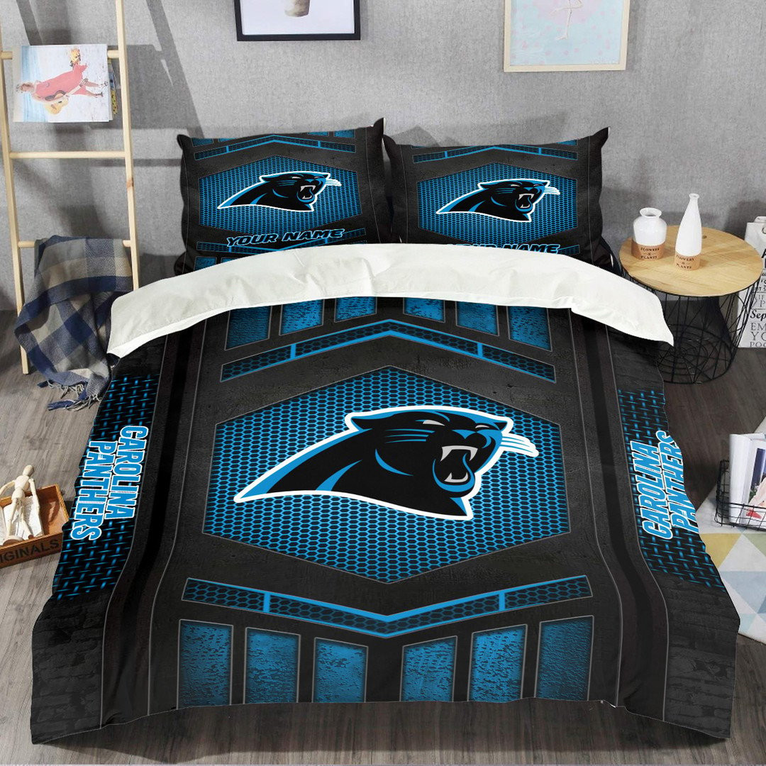 Carolina Panthers Personalized Bedding Set Best Gift For Fan BGBED107
