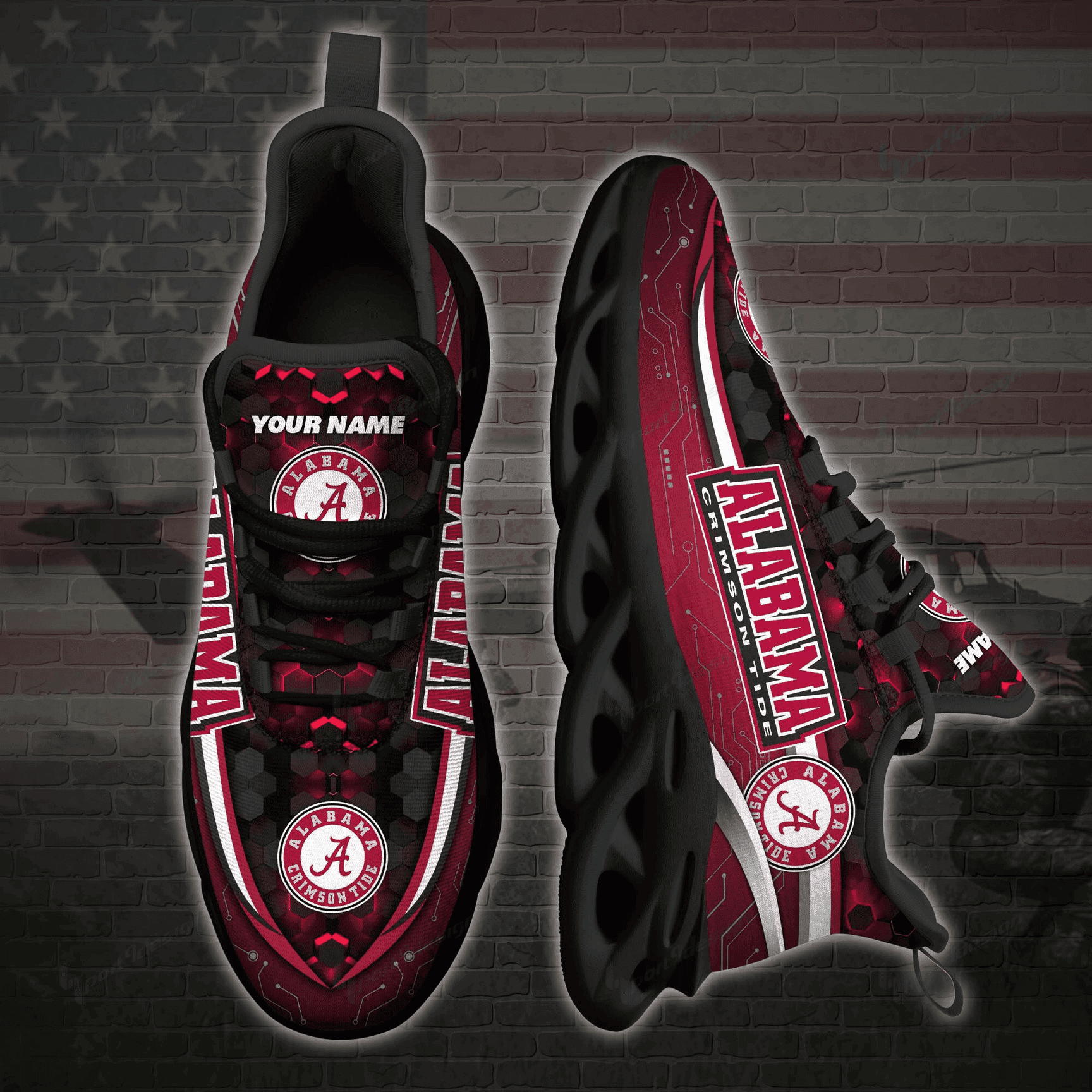 NCAAF Alabama Crimson Tide Max Soul Shoes Nicegift MSST4W5