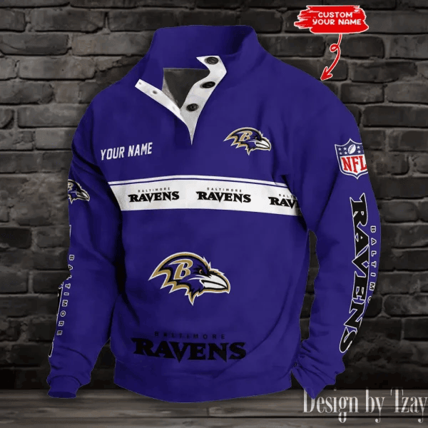 Baltimore Ravens Sports Print Sweatshirt S9DBSCH733