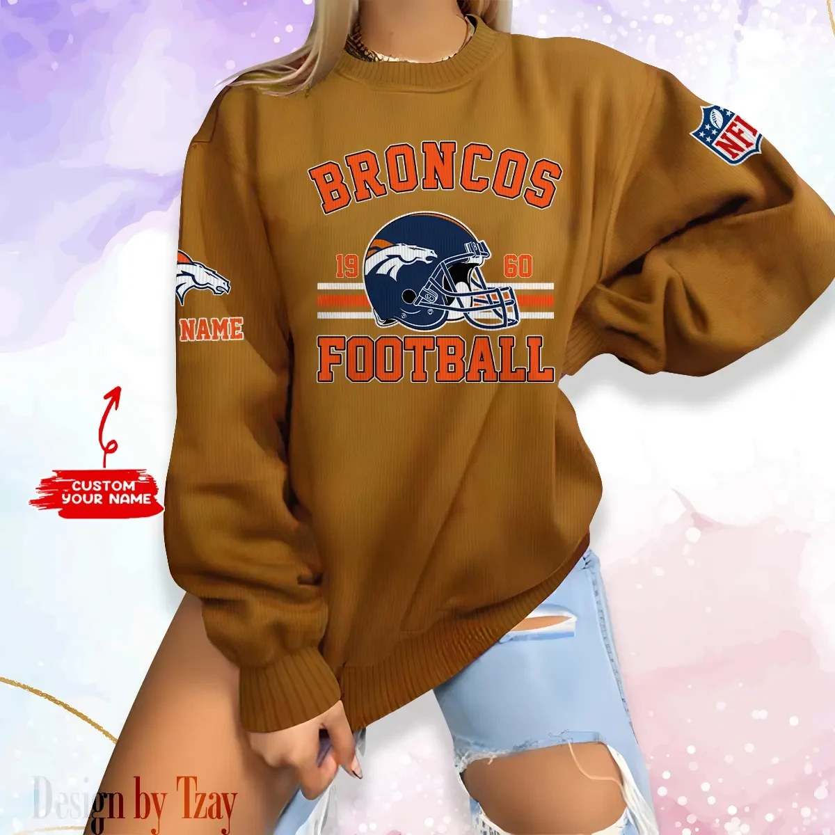 Denver Broncos Personalized Fashion Design New Woolen Sweater BGSWT226