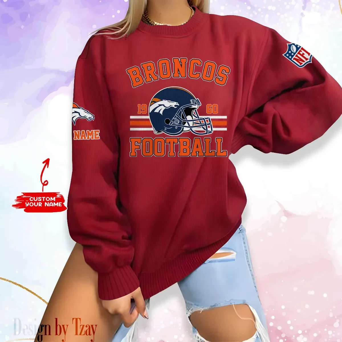 Denver Broncos Personalized Fashion Design New Woolen Sweater BGSWT226