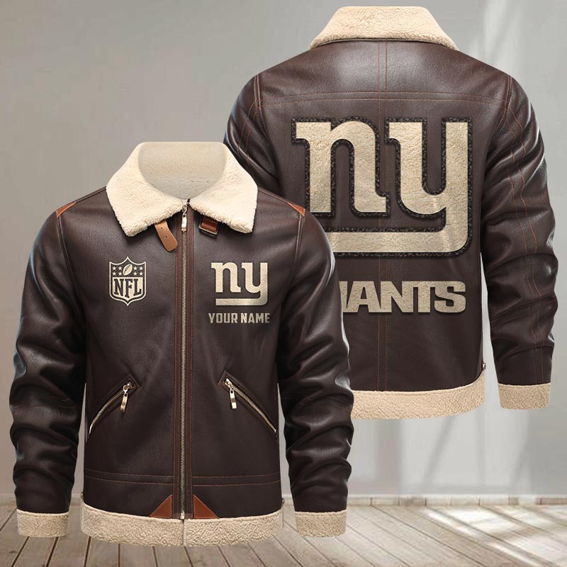 New York Giants DMLK0413 Leather Jacket