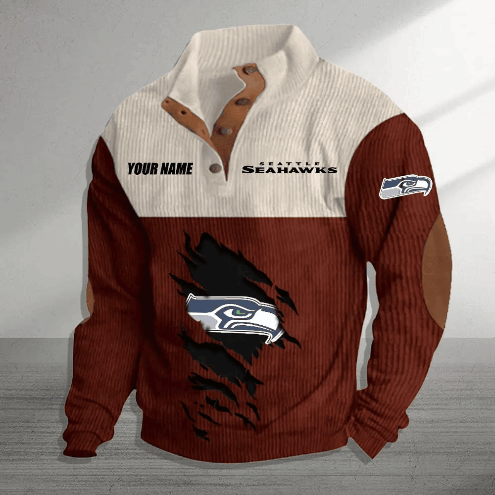 Seattle Seahawks Premium Personalized Game-Day Pullover S9DBSCH157