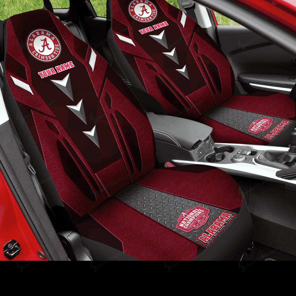 NCAAF Alabama Crimson Tide (Your Name) Car Seat Cover Nicegift CSCT4T2