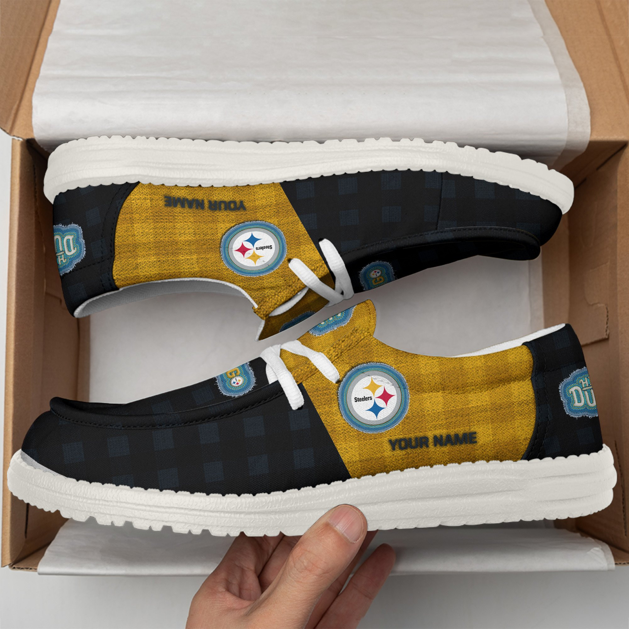 Pittsburgh Steelers DHS shoes-Custom name 10063933N
