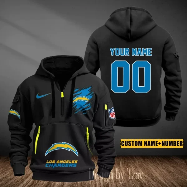 Los Angeles Chargers Heavy Fleece Pullover Hoodie AZHEAVYHD439