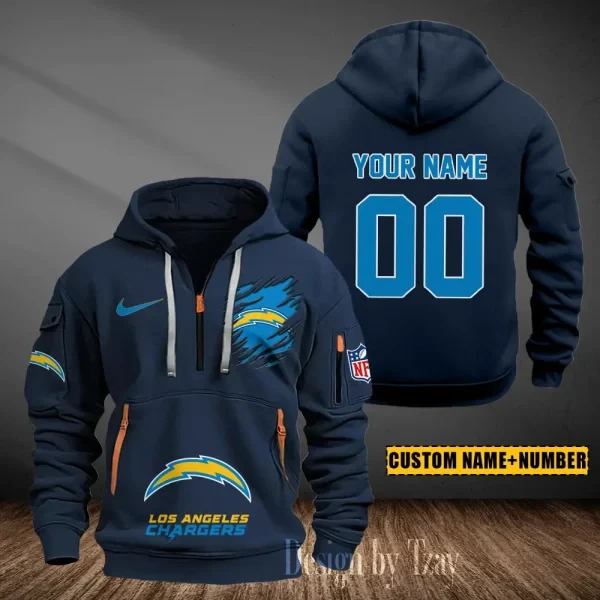 Los Angeles Chargers Heavy Fleece Pullover Hoodie AZHEAVYHD439