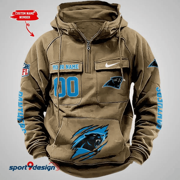 Carolina Panthers Vintage Men Hoodie AZVMHD142
