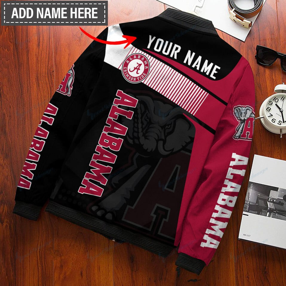 NCAAF Alabama Crimson Tide Bomber Jacket Nicegift 3BBZ2D1
