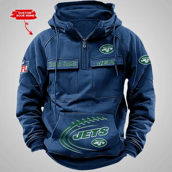 New York Jets Vintage Men Hoodie AZVMHD131