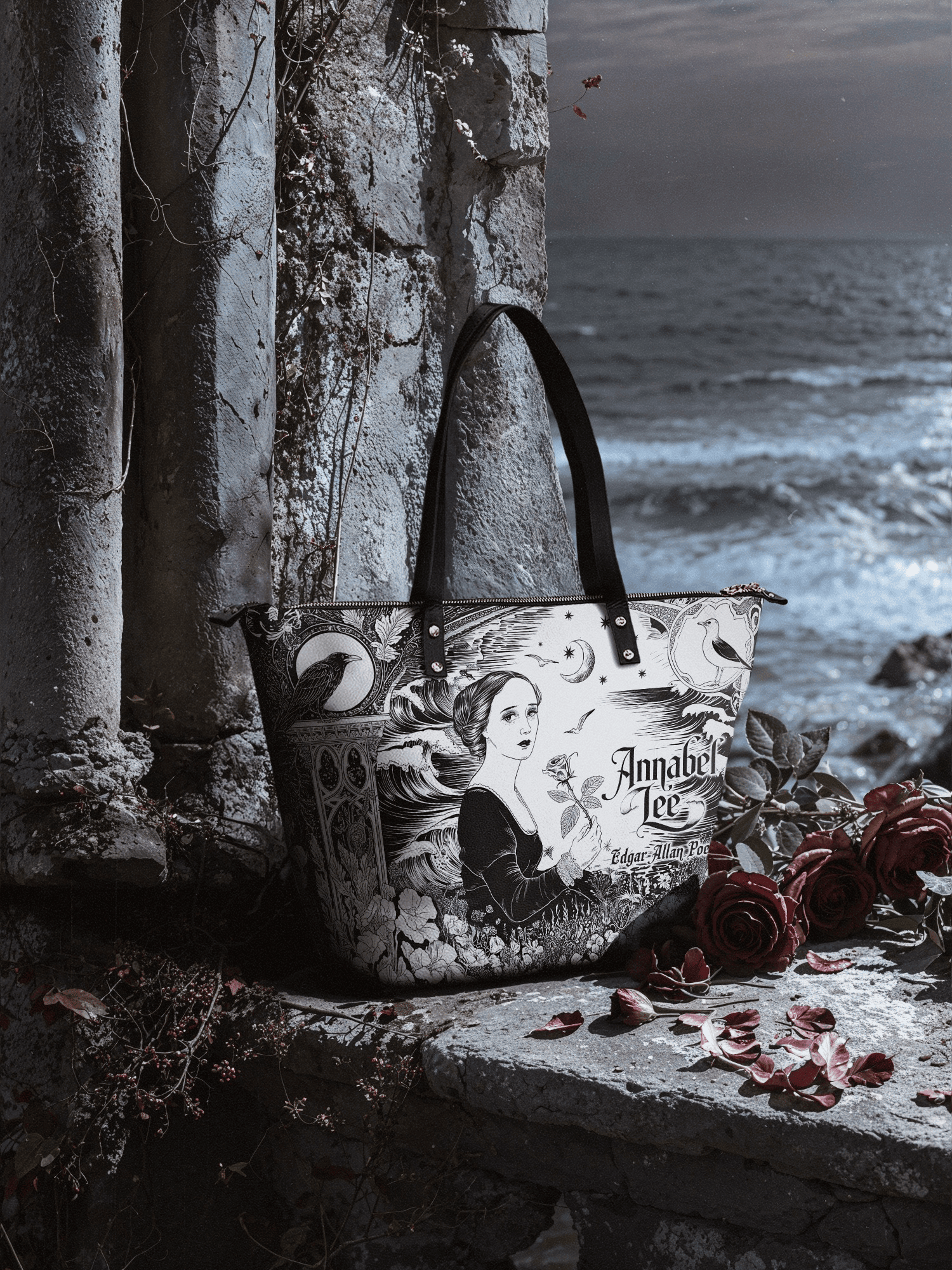 "Annabel Lee" Leather Tote Bag