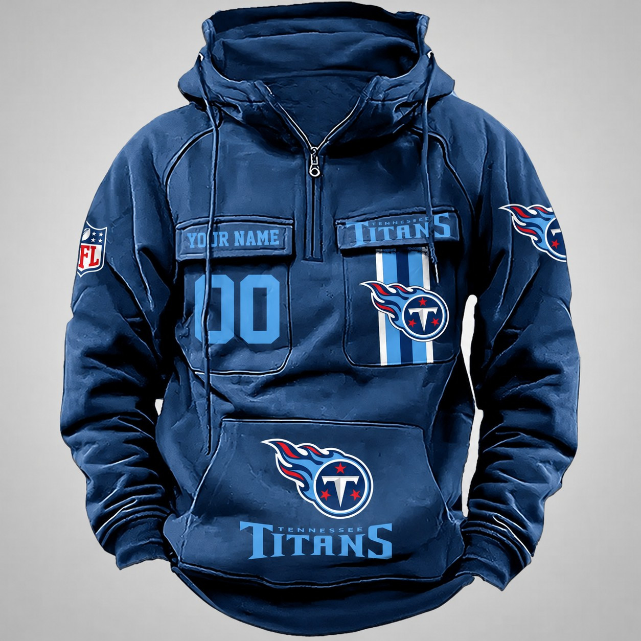 Tennessee Titans Vintage Men Hoodie DV2 AZVMHD442