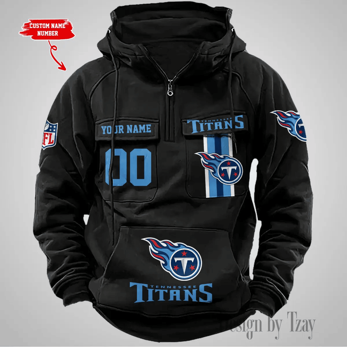 Tennessee Titans Vintage Men Hoodie DV2 AZVMHD442
