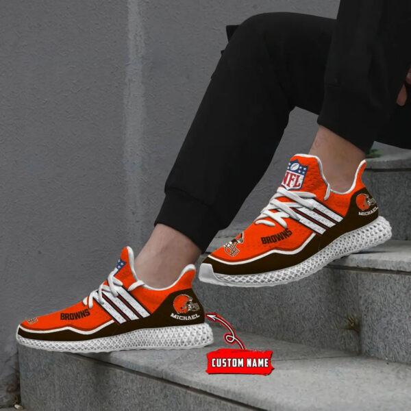 Cleveland Browns Personalized 4D Future Sneakers BG11