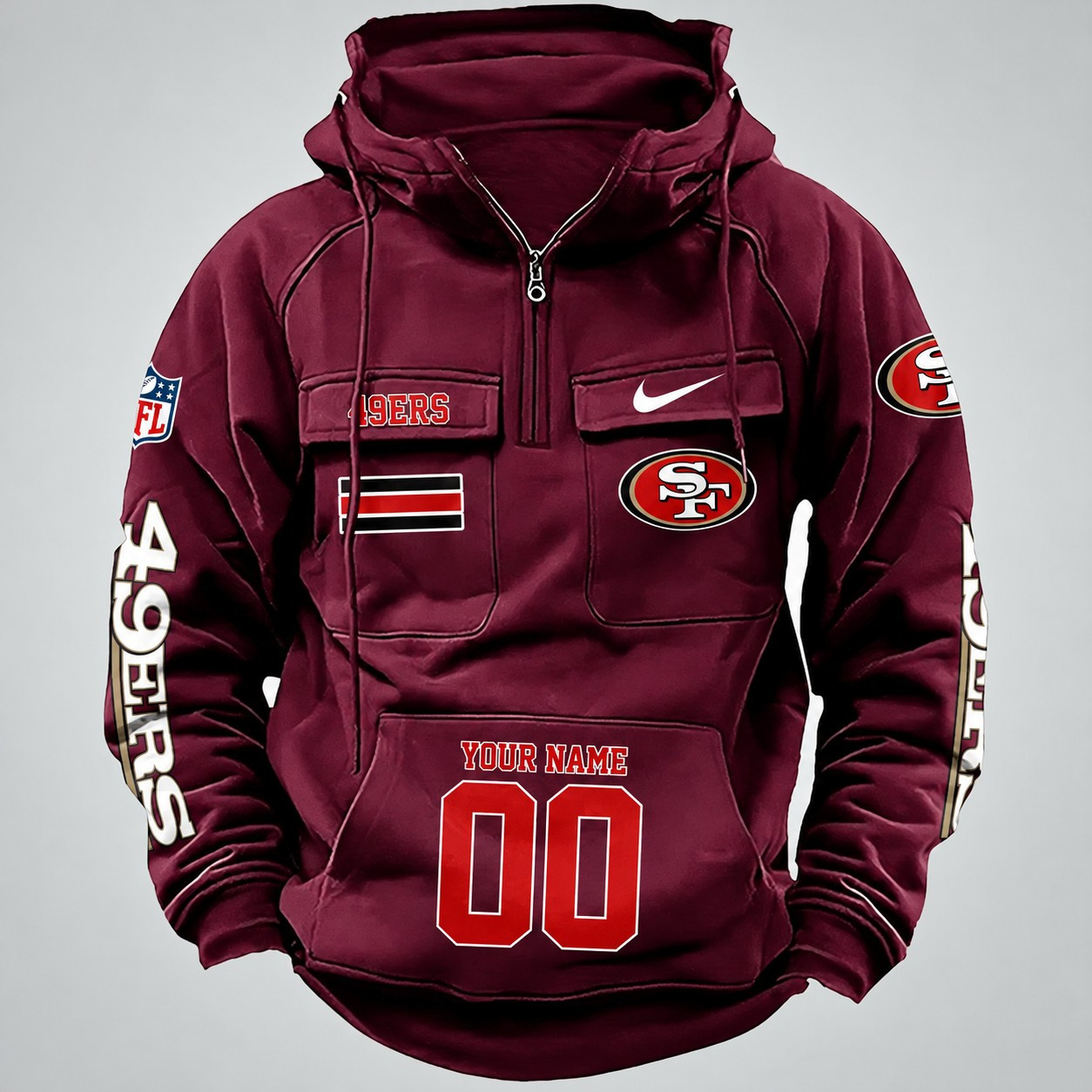 San Francisco 49ers Vintage Men Hoodies DV6 AZVMHD407