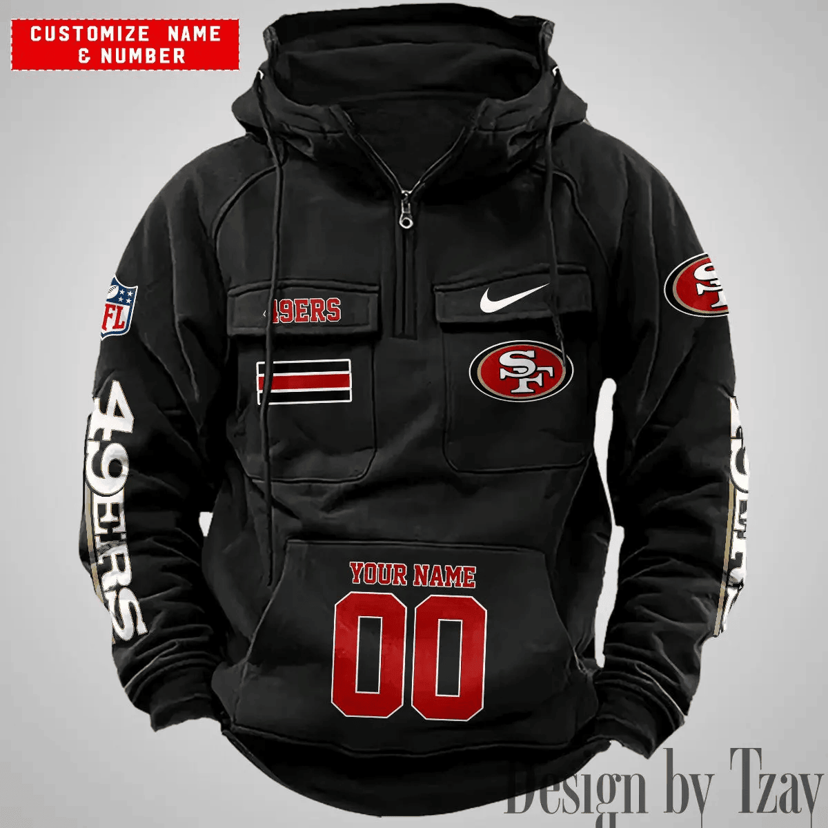 San Francisco 49ers Vintage Men Hoodies DV6 AZVMHD407