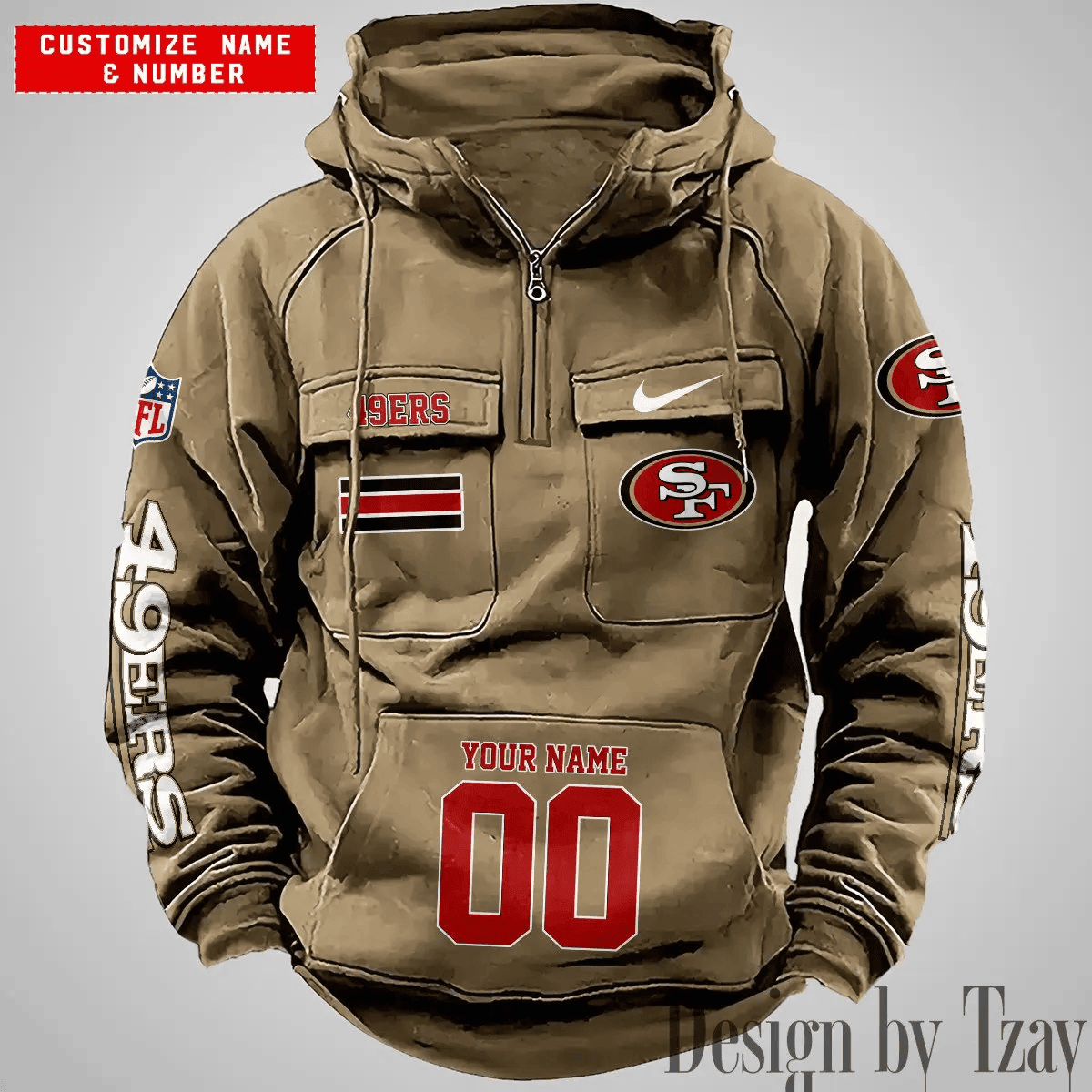 San Francisco 49ers Vintage Men Hoodies DV6 AZVMHD407