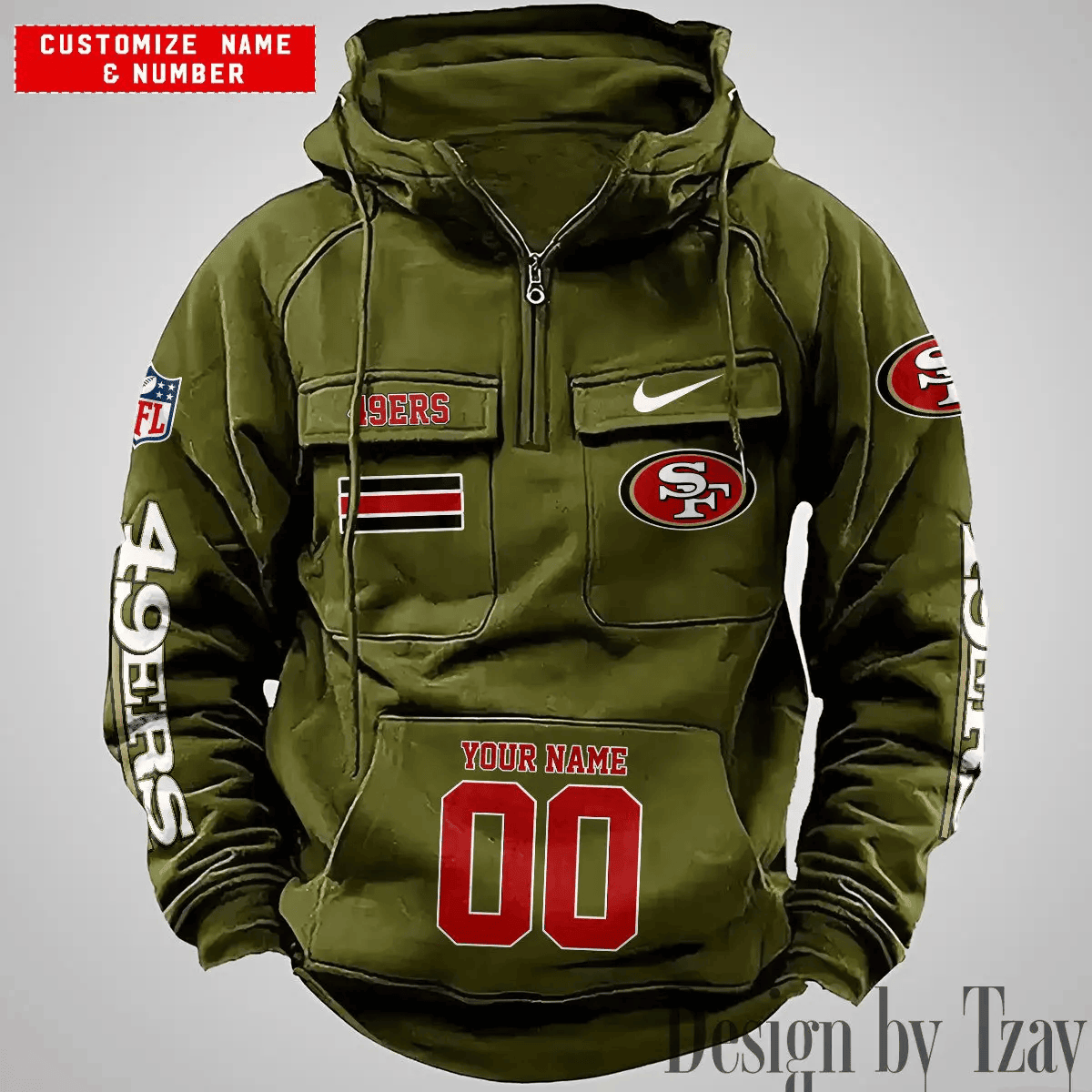 San Francisco 49ers Vintage Men Hoodies DV6 AZVMHD407