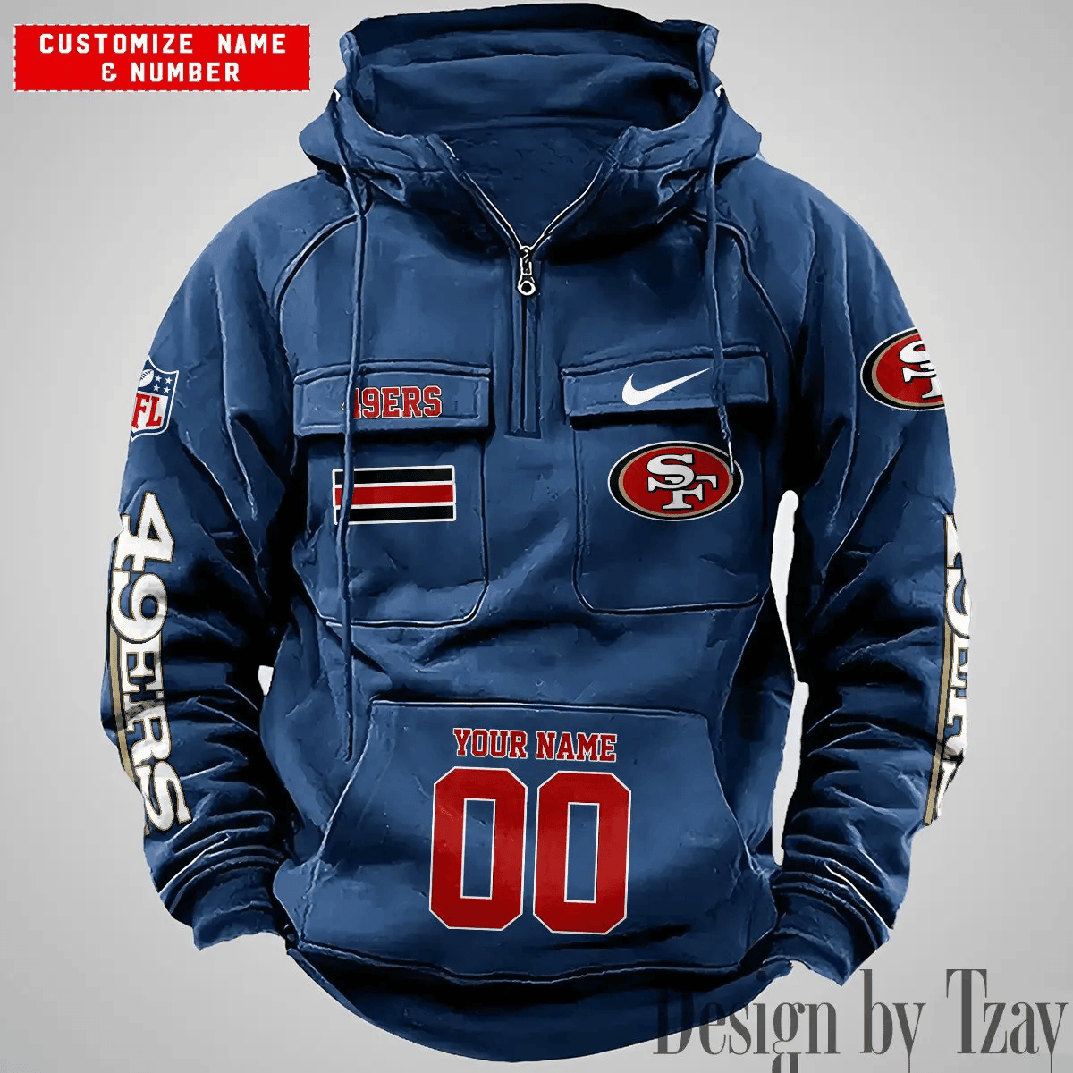 San Francisco 49ers Vintage Men Hoodies DV6 AZVMHD407
