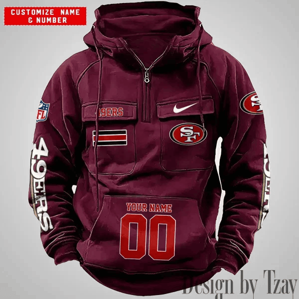 San Francisco 49ers Vintage Men Hoodies DV6 AZVMHD407