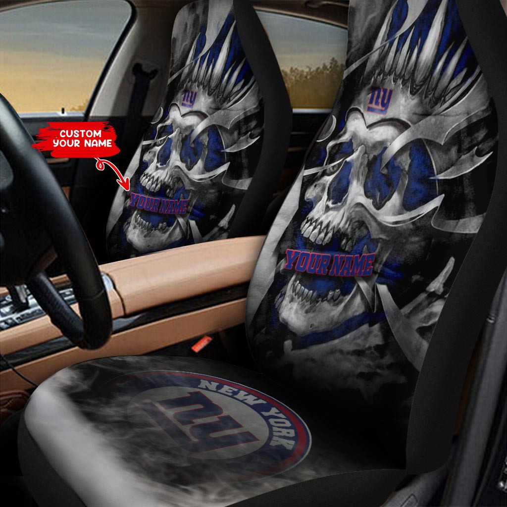 New York Giants Personalized Car Seat Covers BG154
