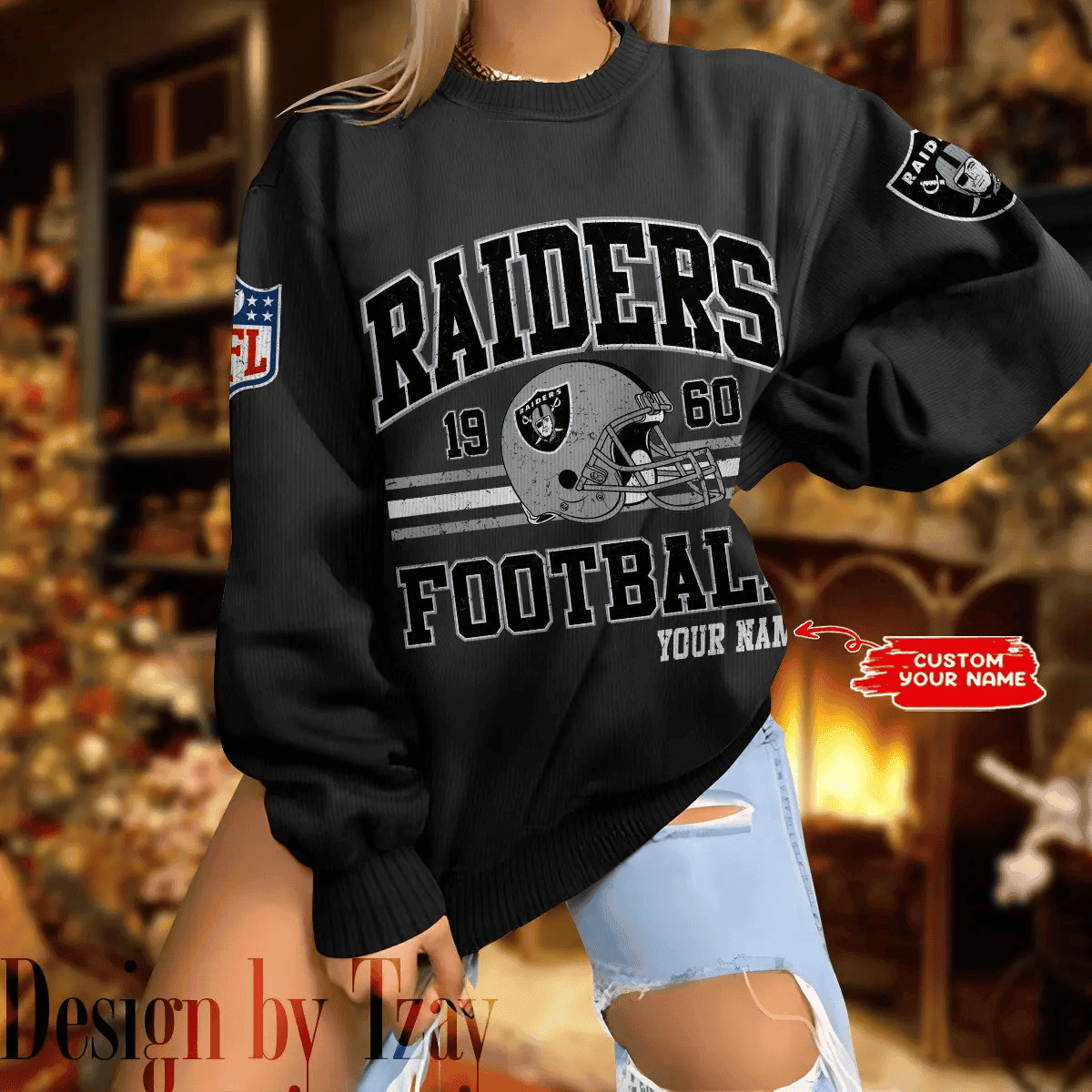 Las Vegas Raiders Personalized Fashion Design New Woolen Sweater BGSWT295