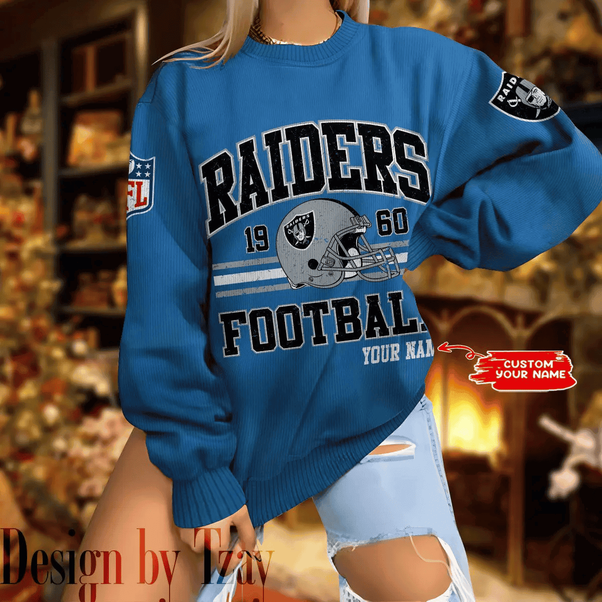 Las Vegas Raiders Personalized Fashion Design New Woolen Sweater BGSWT295
