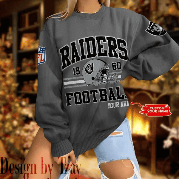 Las Vegas Raiders Personalized Fashion Design New Woolen Sweater BGSWT295