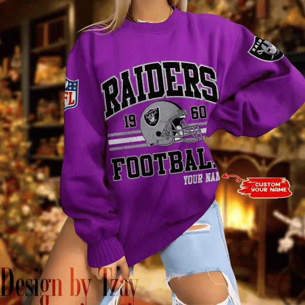 Las Vegas Raiders Personalized Fashion Design New Woolen Sweater BGSWT295
