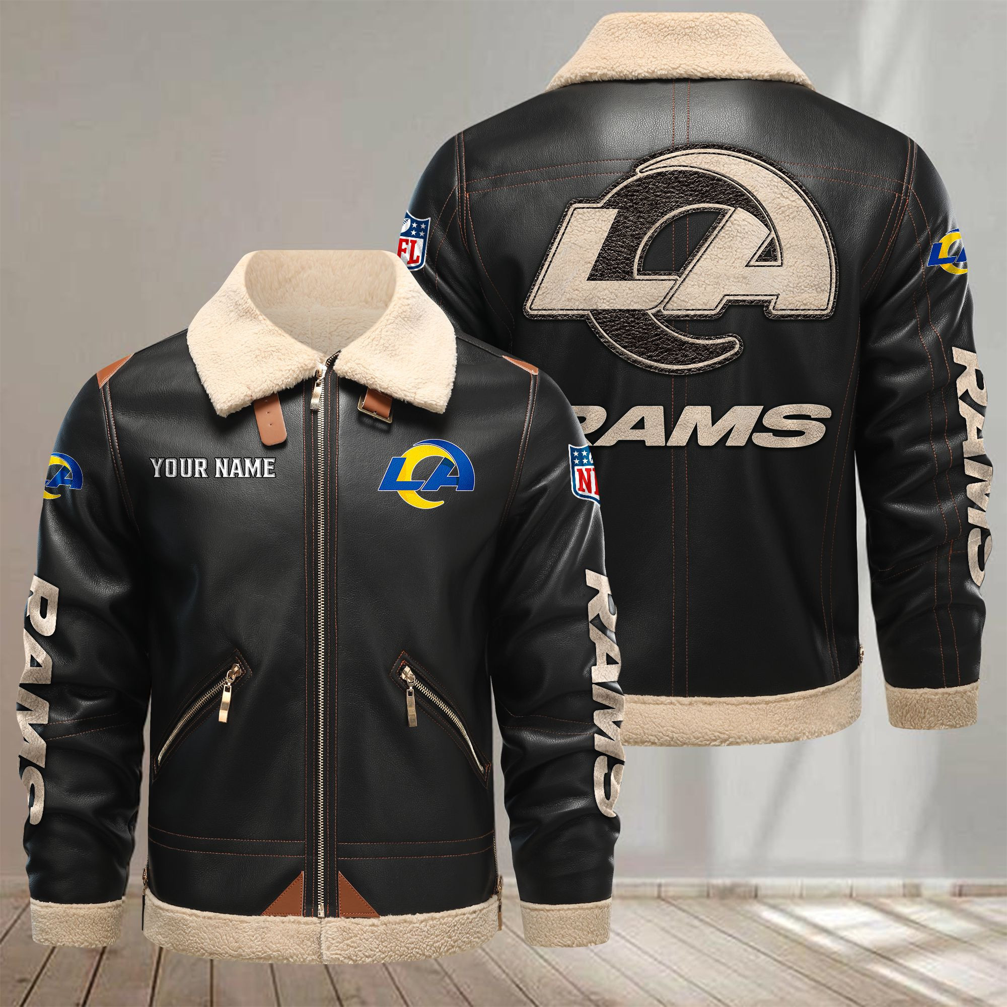 Los Angeles Rams VITPL089 Leather Jacket – Premium & Ultra-Thick Leather Jacket