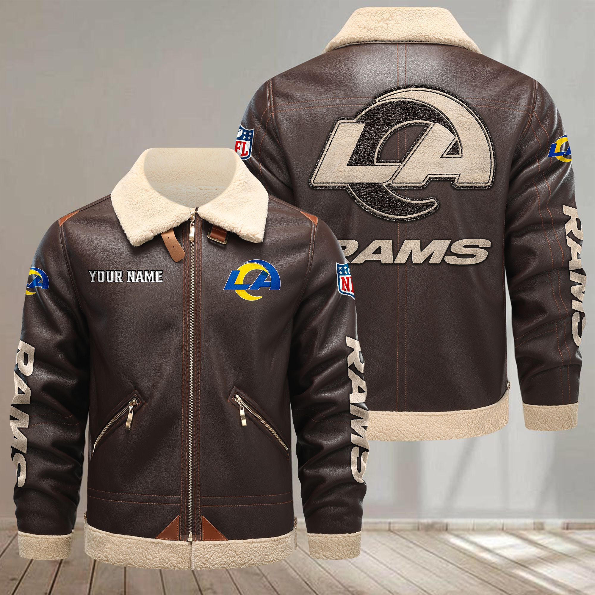 Los Angeles Rams VITPL089 Leather Jacket – Premium & Ultra-Thick Leather Jacket