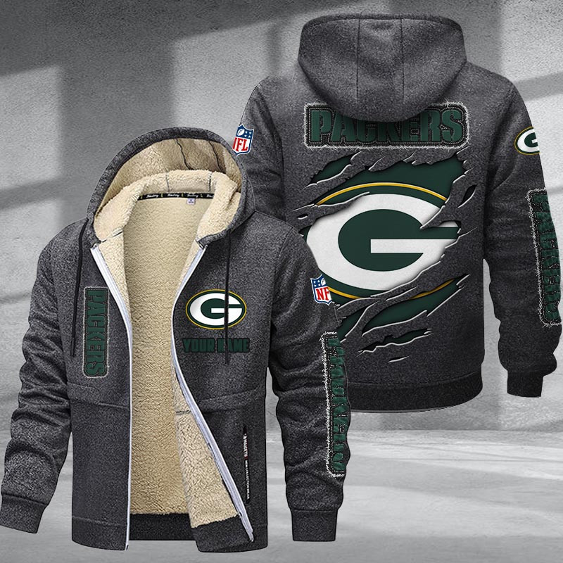 Green Bay Packers DMTZ0365 Premium Sherpa-Lined Winter Hoodie – Personalized Edition
