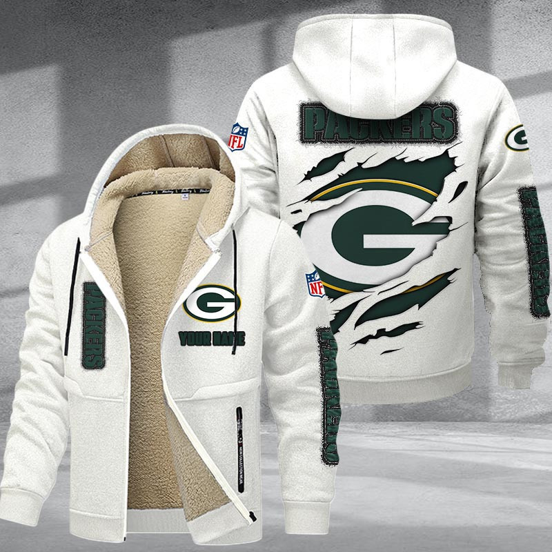 Green Bay Packers DMTZ0365 Premium Sherpa-Lined Winter Hoodie – Personalized Edition