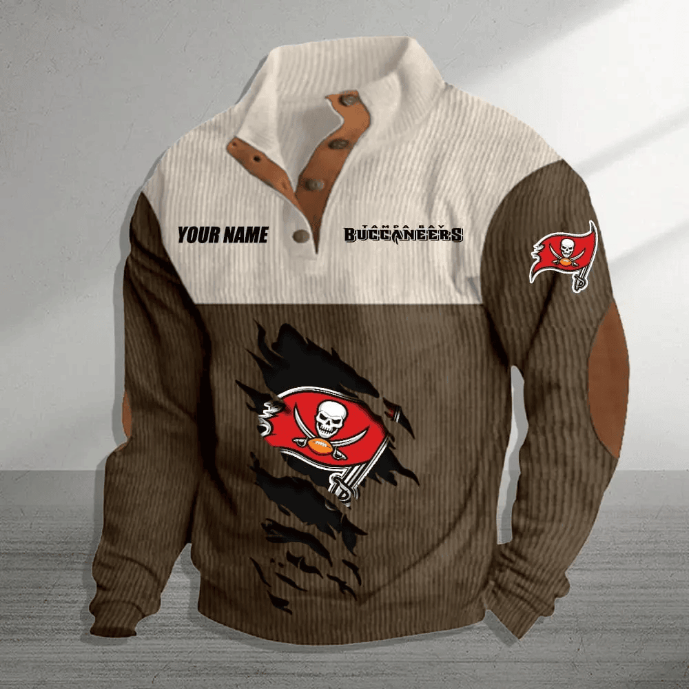 Tampa Bay Buccaneers Premium Personalized Game-Day Pullover S9DBSCH158