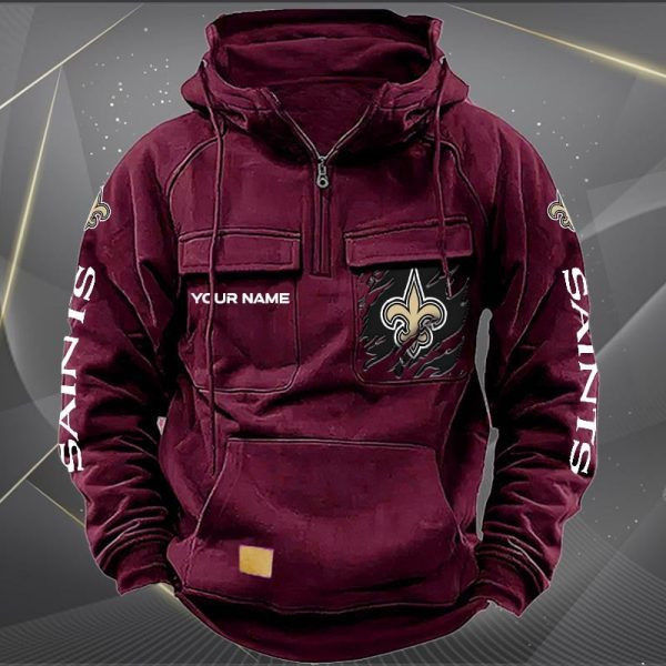 New Orleans Saints Vintage Men Hoodies DV5 AZVMHD054